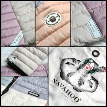 Navahoo Multikulti Mehrfarbige &Uuml;bergangs Steppjacke Naturals Gr&ouml;&szlig;e XXL - Gr. 44
