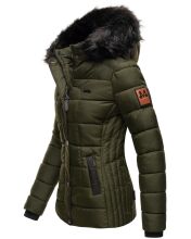 Marikoo Unique Damen gesteppte Winterjacke Olive Größe XS - Gr. 34