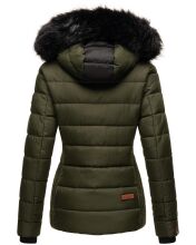 Marikoo Unique Damen gesteppte Winterjacke Olive Größe XS - Gr. 34