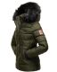 Marikoo Unique Damen gesteppte Winterjacke Olive Größe XS - Gr. 34