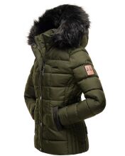 Marikoo Unique ladies quilted winter jacket with fur collar  Größe S - Gr. 36