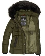 Marikoo Unique ladies quilted winter jacket with fur collar  Größe S - Gr. 36
