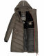 Marikoo Armasa lange Damen Winter Steppjacke Anthrazit Größe M - Gr. 38