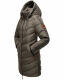 Marikoo Armasa lange Damen Winter Steppjacke Anthrazit Größe XL - Gr. 42