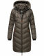 Marikoo Armasa lange Damen Winter Steppjacke Anthrazit Größe XXL - Gr. 44