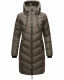 Marikoo Armasa lange Damen Winter Steppjacke Anthrazit Größe XXL - Gr. 44