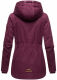 Marikoo Bikoo Damen gefütterte Winterjacke mit Teddyfell Weinrot Größe L - Gr. 40