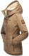 Marikoo Bikoo ladies winter jacket with hood Taupe Größe XS - Gr. 34