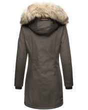 Navahoo Cristal Damen Winterjacke Parka mit Kunstfell Anthrazit Gr.XL