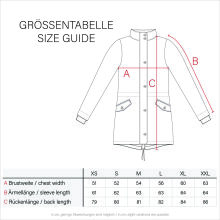Navahoo Cristal Damen Winterjacke Parka mit Kunstfell Anthrazit Gr.XL
