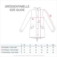 Navahoo Cristal Damen Winterjacke Parka mit Kunstfell Taupe Grey Gr.XS
