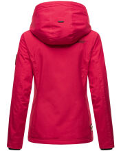 Marikoo Erdbeere Damen Übergangsjacke leicht gefüttert mit Kapuze Fuchsia Größe XS - Gr. 34