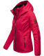 Marikoo Erdbeere Damen Übergangsjacke leicht gefüttert mit Kapuze Fuchsia Größe XS - Gr. 34