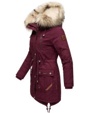 Navahoo Honigfee Damen Parka Winterjacke Weinrot Gr&ouml;&szlig;e XS - Gr. 34