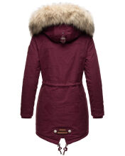 Navahoo Honigfee Damen Parka Winterjacke Weinrot Gr&ouml;&szlig;e XS - Gr. 34