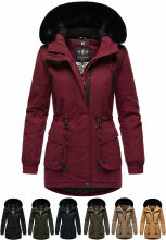 Navahoo Olessaa Damen halblange Winterjacke mit Kapuze