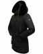 Navahoo Olessaa Damen halblange Winterjacke mit Kapuze Schwarz M - Gr. 38