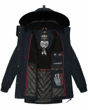 Navahoo Olessaa ladies hooded Winter Jacket Navy-Gr.M