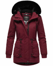 Navahoo Olessaa Damen halblange Winterjacke mit Kapuze...