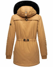 Navahoo Olessaa ladies hooded Winter Jacket Camel-Gr.XS