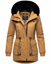 Navahoo Olessaa Damen halblange Winterjacke mit Kapuze...