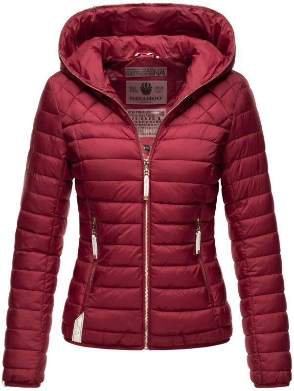 Navahoo ich bin hübsch Damen Jacke Steppjacke Übergangsjacke Bordeaux-Gr.XS