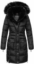 Navahoo Sinja Damen Winter Parka Jacke mit Kapuze Schwarz-Gr.S