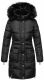 Navahoo Sinja Damen Winter Parka Jacke mit Kapuze Schwarz-Gr.S