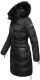 Navahoo Sinja Damen Winter Parka Jacke mit Kapuze Schwarz-Gr.S