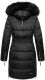 Navahoo Sinja Damen Winter Parka Jacke mit Kapuze Schwarz-Gr.S