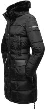 Navahoo Sinja Damen Winter Parka Jacke mit Kapuze Schwarz-Gr.L