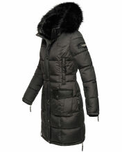 Navahoo Sinja Damen Winter Parka Jacke mit Kapuze Anthrazit-Gr.S