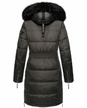 Navahoo Sinja Damen Winter Parka Jacke mit Kapuze Anthrazit-Gr.S