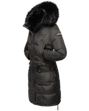 Navahoo Sinja Damen Winter Parka Jacke mit Kapuze Anthrazit-Gr.S