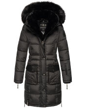 Navahoo Sinja Damen Winter Parka Jacke mit Kapuze Anthrazit-Gr.M