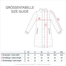 Navahoo Sinja Damen Winter Parka Jacke mit Kapuze Anthrazit-Gr.M