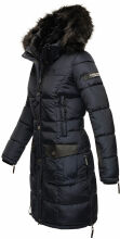 Navahoo Sinja Damen Winter Parka Jacke mit Kapuze Navy-Gr.S