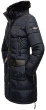 Navahoo Sinja Damen Winter Parka Jacke mit Kapuze Navy-Gr.S