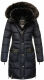 Navahoo Sinja Damen Winter Parka Jacke mit Kapuze Navy-Gr.S