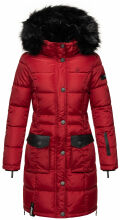 Navahoo Sinja Damen Winter Parka Jacke mit Kapuze Rot-Gr.S