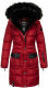 Navahoo Sinja Damen Winter Parka Jacke mit Kapuze Rot-Gr.S