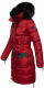 Navahoo Sinja Damen Winter Parka Jacke mit Kapuze Rot-Gr.S