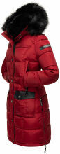 Navahoo Sinja Damen Winter Parka Jacke mit Kapuze Rot-Gr.L