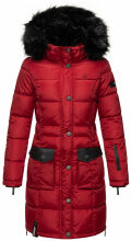 Navahoo Sinja Damen Winter Parka Jacke mit Kapuze Rot-Gr.XL