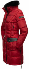 Navahoo Sinja Damen Winter Parka Jacke mit Kapuze Rot-Gr.XL