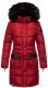 Navahoo Sinja Damen Winter Parka Jacke mit Kapuze Rot-Gr.XL