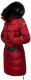 Navahoo Sinja Damen Winter Parka Jacke mit Kapuze Rot-Gr.XL