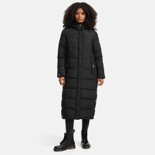 Navahoo Isalie ladies long winter jacket quilted Schwarz-Gr.XS