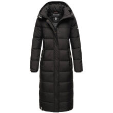 Navahoo Isalie Damen lange Winterjacke gesteppt Schwarz-Gr.XS