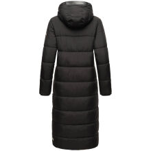 Navahoo Isalie Damen lange Winterjacke gesteppt Schwarz-Gr.XS